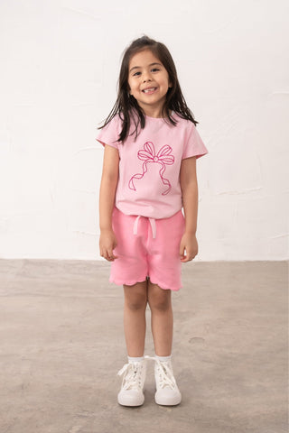 Causeway Tie Top - Pink Bow