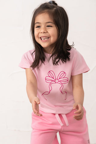 Causeway Tie Top - Pink Bow