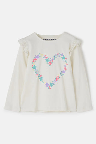 Causeway Top - Floral Heart Print