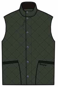 MULGRAVE WOMENS QUILTED GILET DARK GREEN