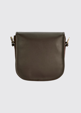Clara Ladies Leather Saddle Bag- Mocha