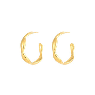 Molten hoop in gold