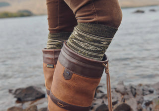 Rolestown Fair Isle Alpaca socks - Olive