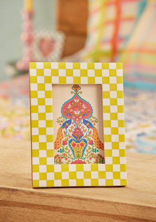 Check Photo Frame, fits photo 6x4": Green