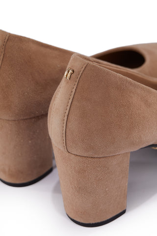 Regency Court Shoe Taupe Suede