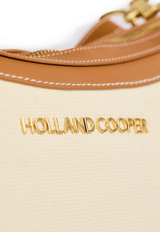 City Shoulder Bag Tan Canvas