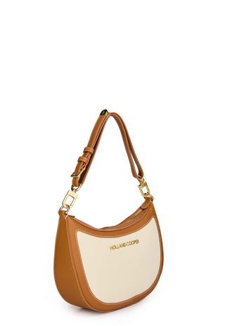 City Shoulder Bag Tan Canvas