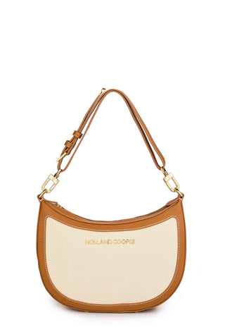 City Shoulder Bag Tan Canvas