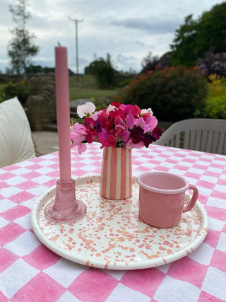Sunset Pink Splatter Tray