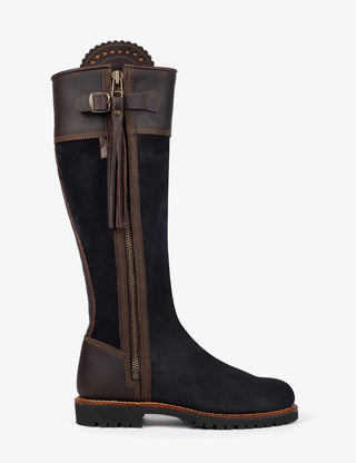 Inclement Long Tassel Boot - Navy/Dark Brown