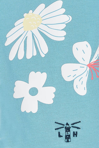 Mollie Leggings - Blue with Daisy