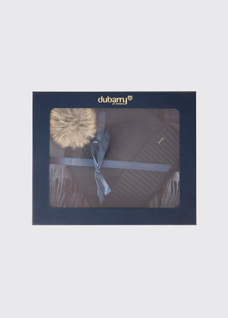 Newbawn Hat And Scarf Gift Set - Navy