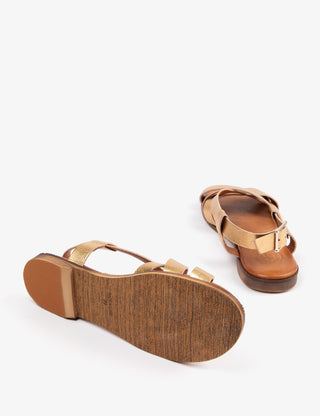 BUTTERCUP LEATHER SANDAL GOLD