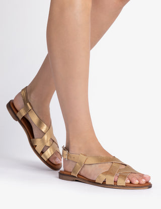 BUTTERCUP LEATHER SANDAL GOLD