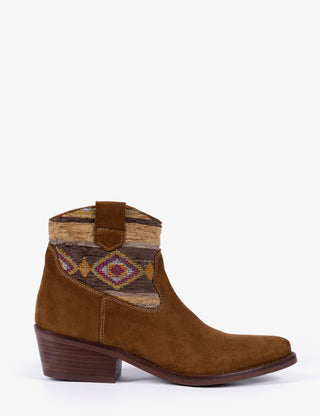 Cassidy Suede Cowboy Boot - Tan