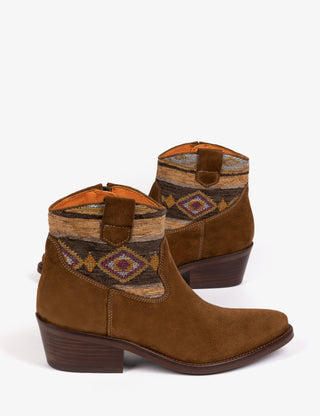 Cassidy Suede Cowboy Boot - Tan