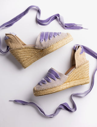 HIGH VALENCIANA DALI ESPADRILLE LILAC