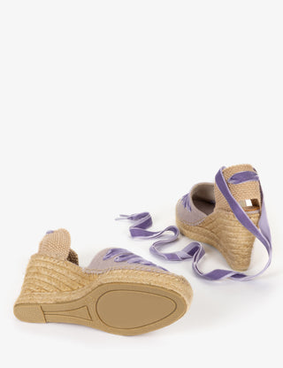 HIGH VALENCIANA DALI ESPADRILLE LILAC
