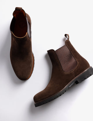Horatio Suede Chelsea Boot - Bitter Chocolate