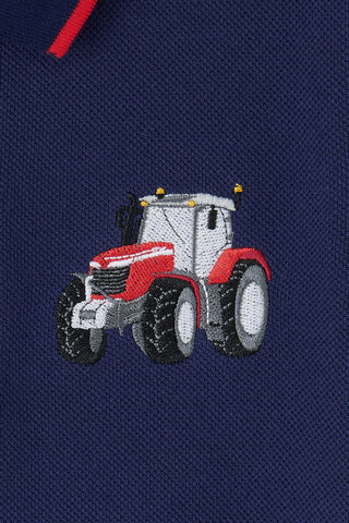 Pier Short Sleeve Polo Shirt - Red Tractor