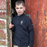 Swazi Kid's Scrub Top - Black