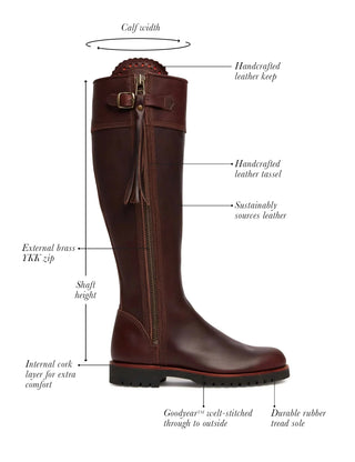 Long Tassel Boot - Conker
