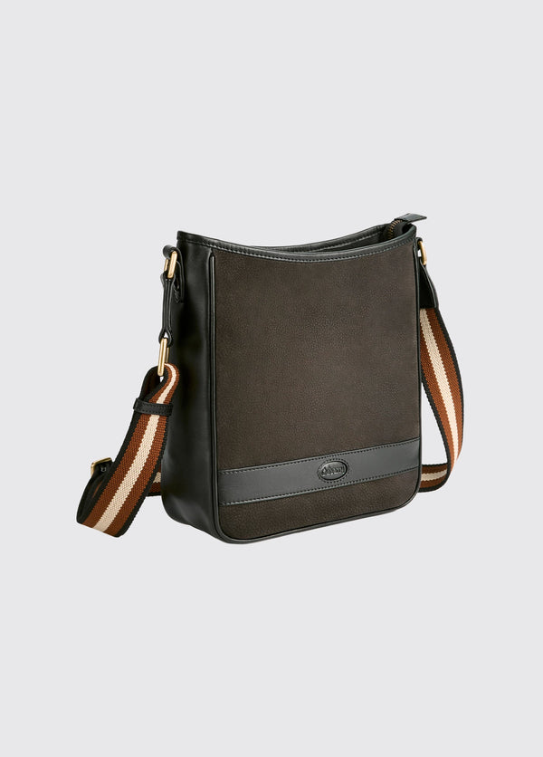 Tullyfern Suede And Leather Handbag - Black