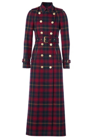 MARLBOROUGH TRENCH COAT FULL LENGTH - LOGAN TARTAN