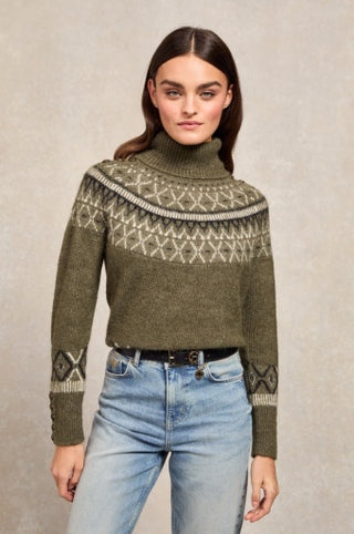 FAIRISLE KNIT - KHAKI