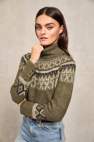 FAIRISLE KNIT - KHAKI