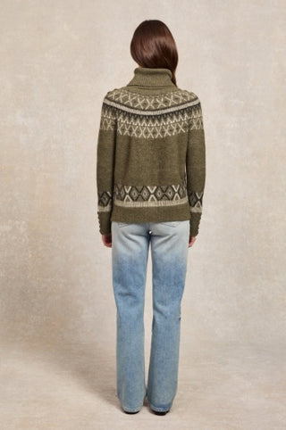 FAIRISLE KNIT - KHAKI