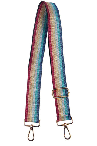 Rainbow Lurex Stripe Bag Strap