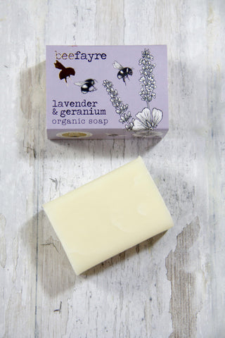 Bee Calm Lavender & Geranium Organic Soap