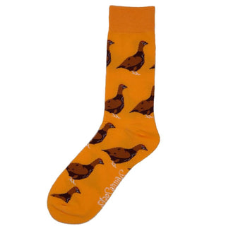 Standing Grouse Socks Orange