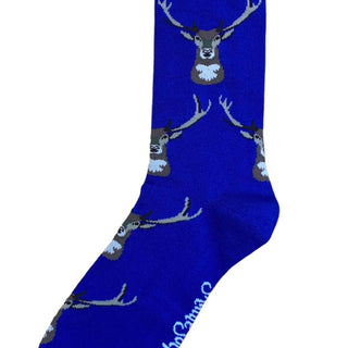 Gamekeeper Stag Socks Royal Blue