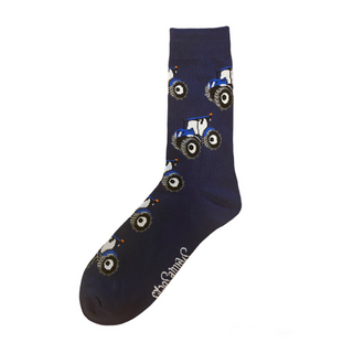 Blue Tractor Socks